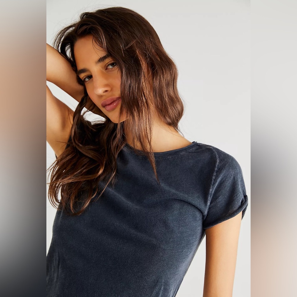 We The Free Be My Baby Tee NWT in black - Picture 3 of 9